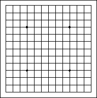 13x13 Go board
