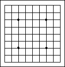 9x9 Go board